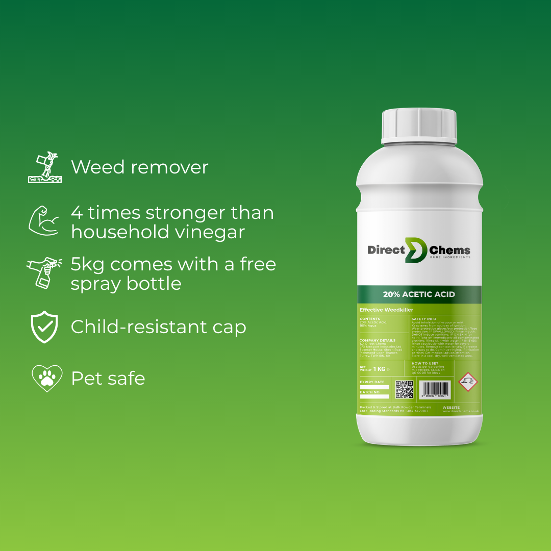 20% Acetic Acid (Vinegar) - Weed Killer