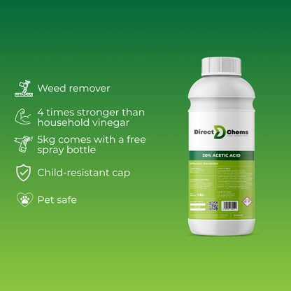 20% Acetic Acid (Vinegar) - Weed Killer